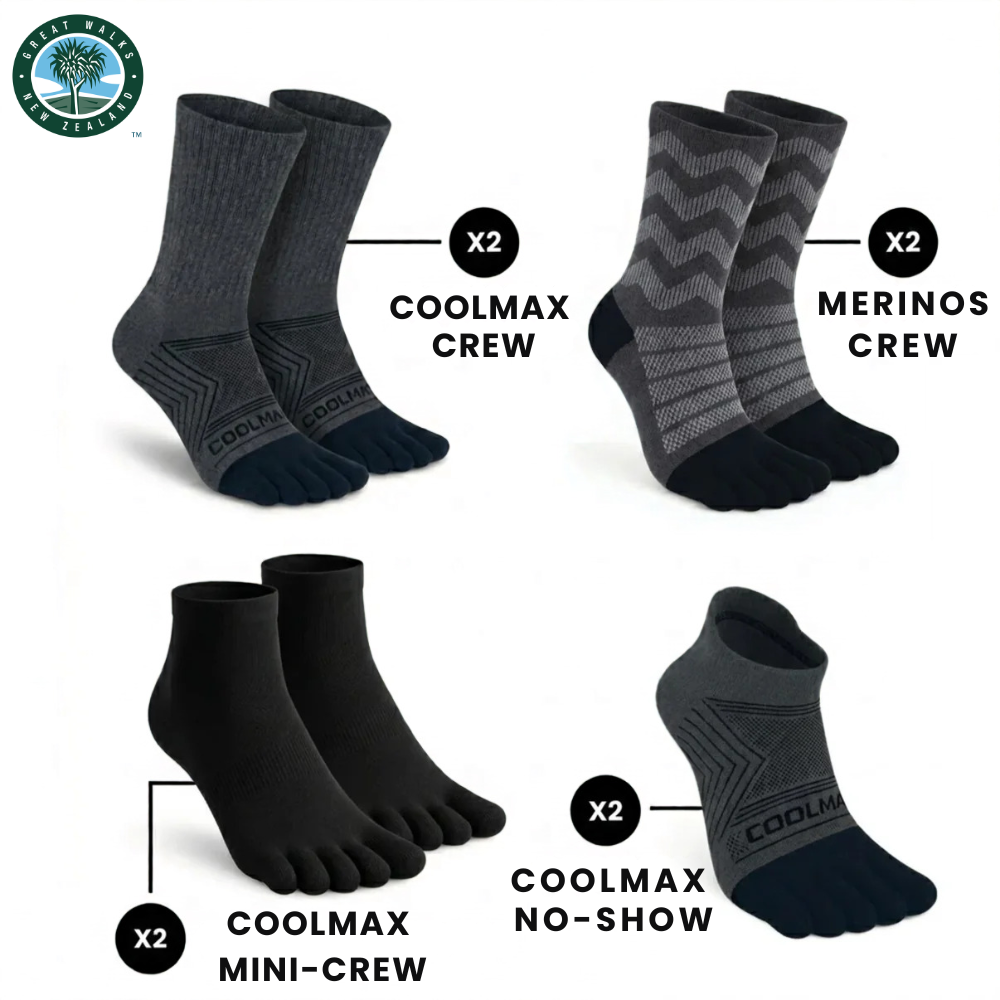 GREAT WALKS PACK — 8 pairs